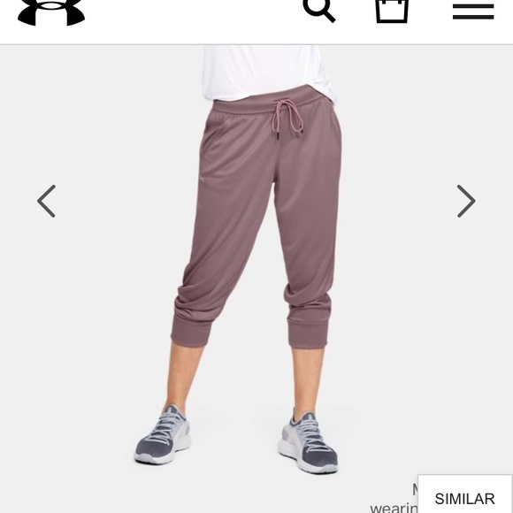 EUC Under Armour Capri jogger purple size small - Picture 2 of 7